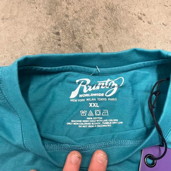 NWT‎ embroidered blue runtz tee shirt - Picture 3 of 5